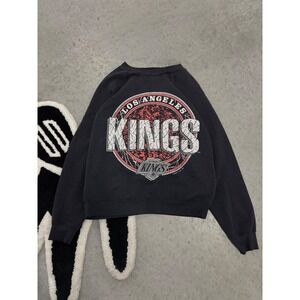 Vintage 1991 Los Angeles Kings NHL Sweatshirt Harley Black Small